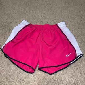 Nike Women Shorts size XS Pink and white dri fit